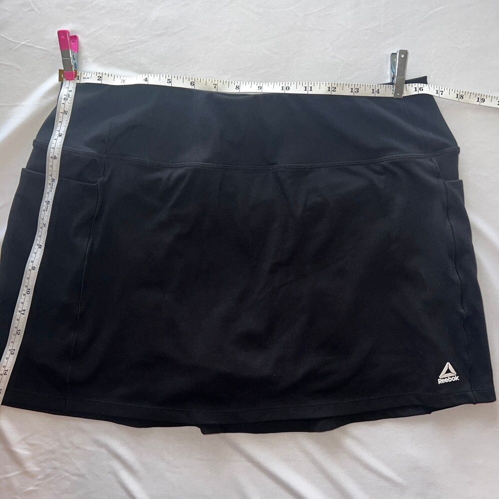 Reebok Womens Black Athletic Skort Tennis Golf Workout Skirt XL NWOT
